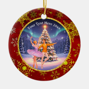Elegante Notenkraker Ballet Kerst Balleteuse Cadea Keramisch Ornament