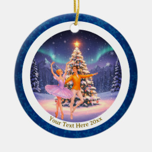 Elegante Notenkraker Ballet Kerst Balleteuse Cadea Keramisch Ornament