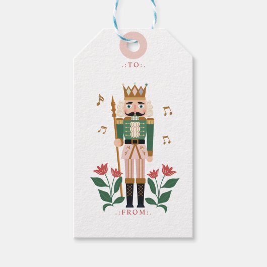 Elegante Notenkraker Ballet Speelgoed Soldaat van  Cadeaulabel (Voorkant)