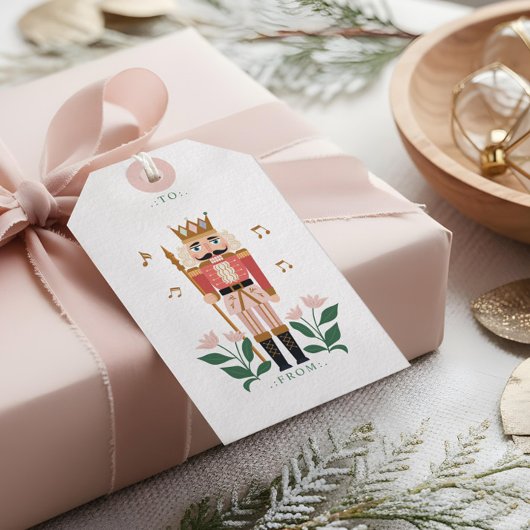 Elegante Notenkraker Ballet Speelgoed Soldaat van  Cadeaulabel