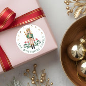 Elegante Notenkraker Ballet Speelgoed Soldier Flor Ronde Sticker