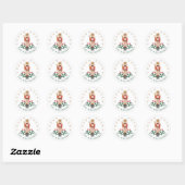 Elegante Notenkraker Ballet Speelgoed Soldier Flor Ronde Sticker (Vel)