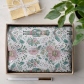 Elegante Notenkraker & Bloemenprint Tissuepapier (Geschenk)