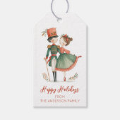 Elegante Notenkraker Kerst Cadeaulabel (Voorkant)