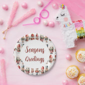 Elegante Notenkraker Kerstmis Feest Papieren Bordje (Feest)