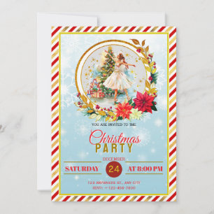 Elegante Notenkraker Kerstvakantie Feest Feestdagenkaart