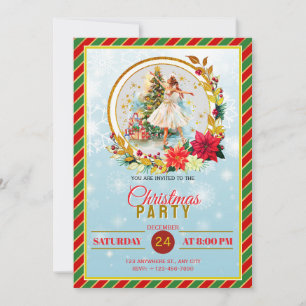 Elegante Notenkraker Kerstvakantie Feest Feestdagenkaart