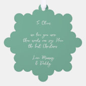 Elegante notenkraker traditionele schattige kerst ornament kaart (Achterkant)