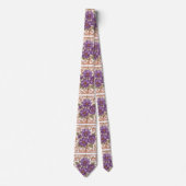 Elegante  Nouveau Bloemen Stropdas (Voorkant)