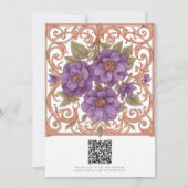 Elegante  Nouveau bruiloft Bewaar de datum Kaart (Achterkant)