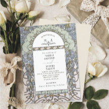 Elegante  Nouveau Waterverf Trouwbloemen