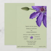 Elegante nuances van paars op groene achtergrond i kaart (Voorkant / Achterkant)