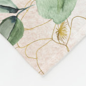 Elegante Nummers 4:24-26 Bloemen Waterverf Custom Fleece Deken (Hoek)