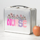 Elegante "Nurse" Typografie met Levendige Bloemen (In situ)