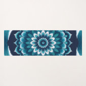 Elegante Oceaan Golf Mandala Yoga Mat (Achterkant (horizontaal))