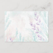 Elegante Oceaan onder het Zee Beach Wedding RSVP Informatiekaartje (Achterkant)