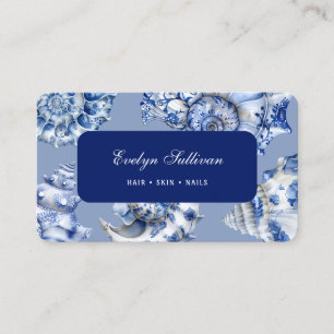 Elegante oceaan schelpen visitekaartje