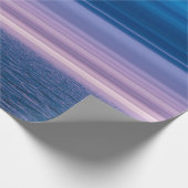 Elegante Oceaan Zee Water Paarse Horizon Blauwe lu Cadeaupapier (Hoek)