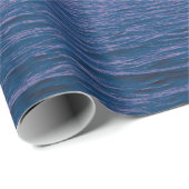 Elegante Oceaan Zee Water Paarse Horizon Blauwe lu Cadeaupapier (Rol Hoek)
