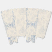 Elegante oceaanblauwe toile bedankdoosjes (Ongevouwen)