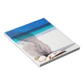 Elegante Ocean Coastal Shells Beach Notitieblok (Schuin)