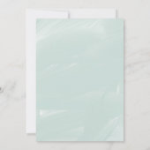 Elegante Ocean Pastel Seashell Beach bruiloft Kaart (Achterkant)
