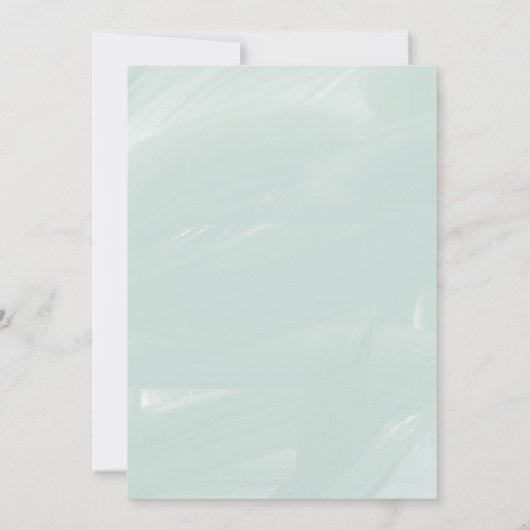 Elegante Ocean Pastel Seashell Beach bruiloft Kaart (Achterkant)