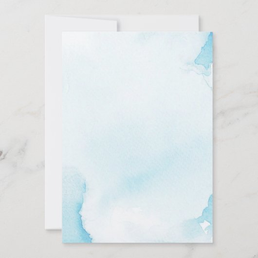 Elegante Ocean shells Beach Baby shower Kaart (Achterkant)