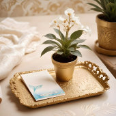 Elegante Oceanische Zeemeermin Waterverf & Gouden Post-it® Notes