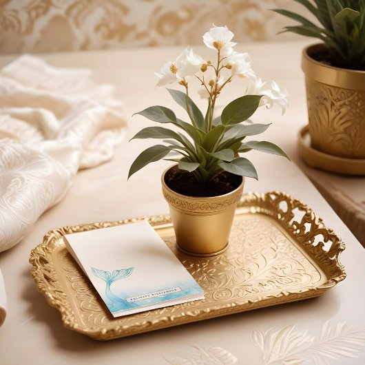 Elegante Oceanische Zeemeermin Waterverf & Gouden Post-it® Notes