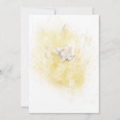 Elegante Ochtend Na Gazebo Bruid & Groom Duiven Kaart (Achterkant)