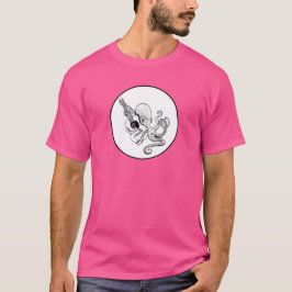 Elegante Octopus Gitarist T-shirt