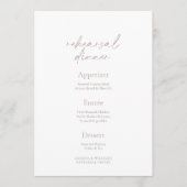 Elegante Oefendiner Menu – Tweezijdige Kaart (Voorkant)