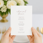 Elegante Oefendiner Menu – Tweezijdige Kaart