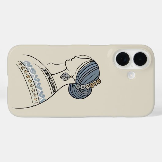 Elegante Oekraïense Folk Art iPhone Case (Achterkant (horizontaal))