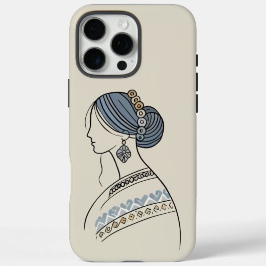 Elegante Oekraïense Folk Art iPhone Case (Achterkant)