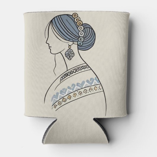 Elegante Oekraïense Folk Art Koelbox Blikjeskoeler (Voorkant)