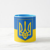 Elegante Oekraïense vlag wrap-around Mok (Midden)