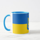 Elegante Oekraïense vlag wrap-around Mok (Links)
