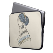 Elegante Oekraïense volkskunst laptophoes Laptop Sleeve (Voorkant Links)