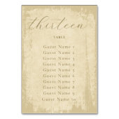 Elegante off-white Grunge rand zitplaatsen opdrach Kaart (Achterkant)