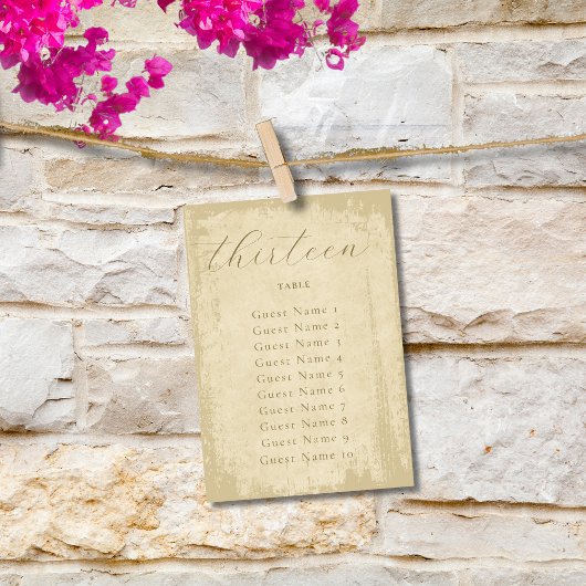 Elegante off-white Grunge rand zitplaatsen opdrach Kaart