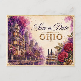Elegante Ohio Save the Date Trouw Uitnodiging
