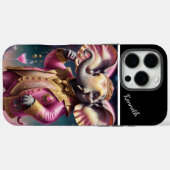 Elegante olifant in de ruimte Case-Mate iPhone case (Achterkant (horizontaal))