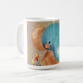 Elegante Olifant in het Wild Koffiemok (Voorkant links)