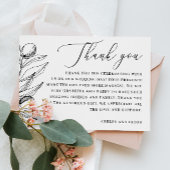 Elegante olijf Italiaanse bruiloft | Middellandse- Bedankkaart