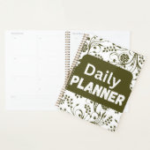 Elegante olijfblad dagelijkse organizer (Display)