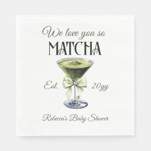 Elegante olijfboog hou van je, dus matcha Baby sho Servet