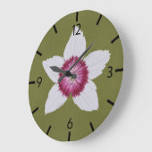 Elegante olijfgroen moderne Clematis met de hand g Grote Klok (Hoek)