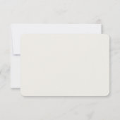 Elegante Olijfgroene RSVP Kaart (Achterkant)